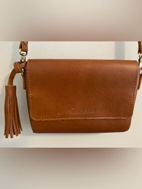 Portland Leather Honey Metro Crossbody Purse